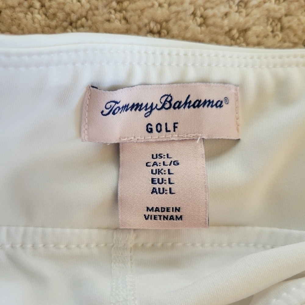 Tommy Bahama White Side Pleated Golf Skirt Skort Size Large - Picture 5 of 8